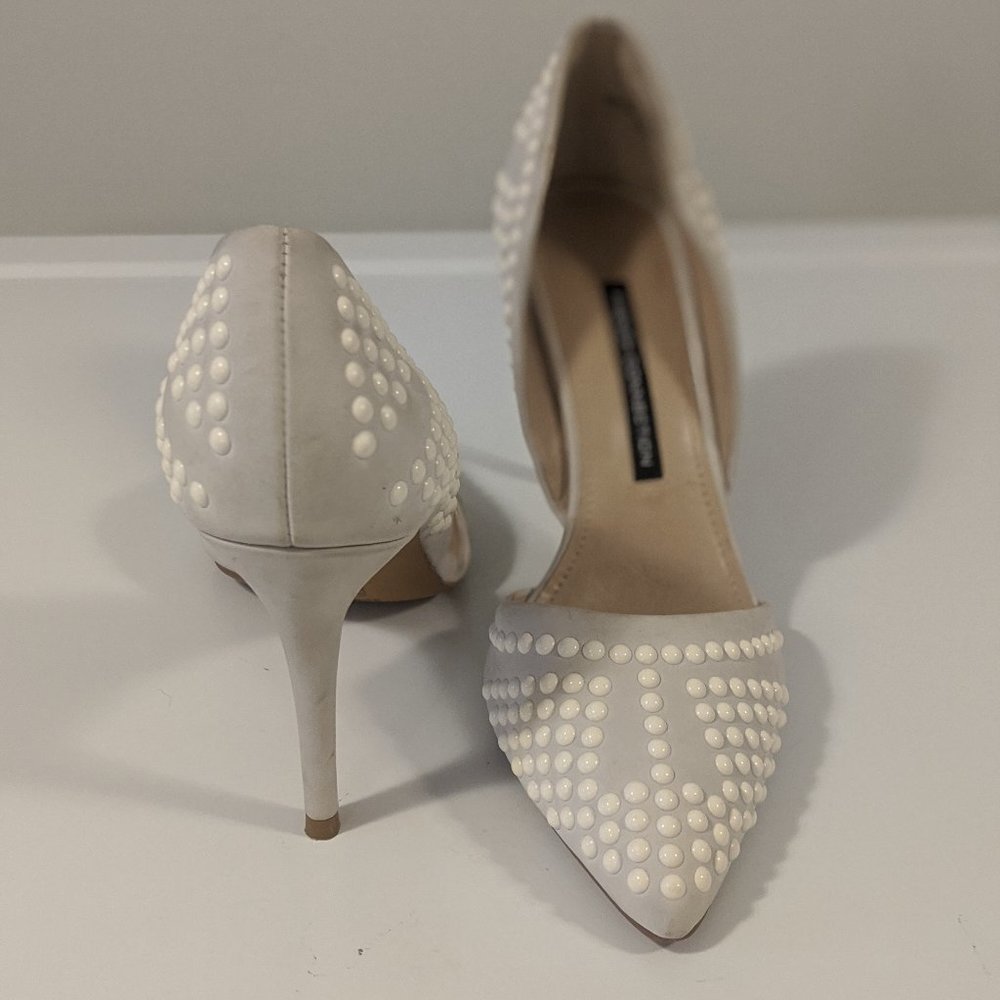 French Connection Ellis Studded Pointed Toe Pumps - Picture 3 of 7
